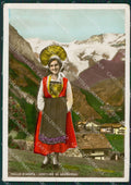 Aosta Gressoney Costumi PIEGA Foto FG cartolina ZK5249 – fronte
