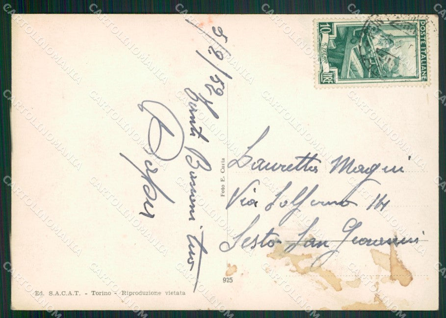 Aosta Gressoney Saint Jean Seggiovia Foto FG cartolina ZK5255 – retro