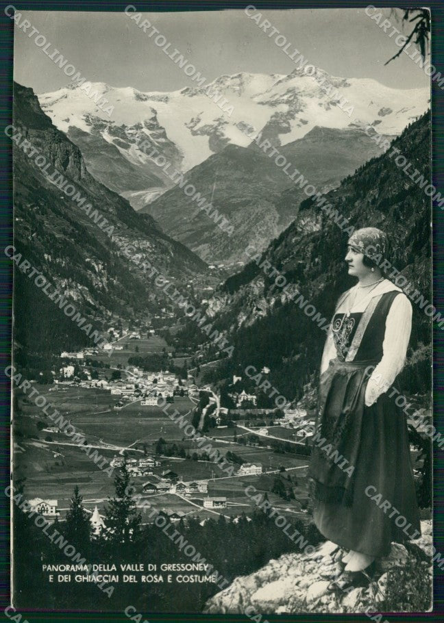 Aosta Gressoney Costumi Monte Rosa Foto FG cartolina ZK5260 – fronte