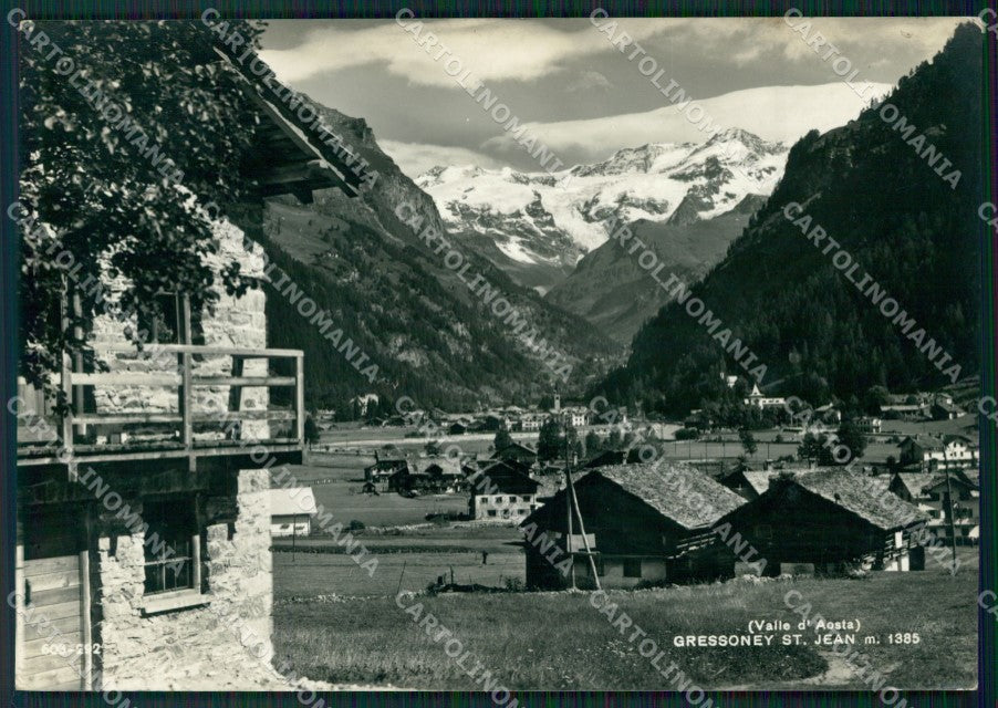 Aosta Gressoney Saint Jean Foto FG cartolina ZK5262 – fronte