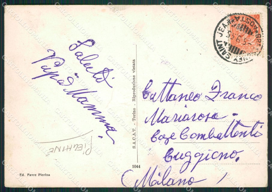 Aosta Gressoney Costumi PIEGHINE Foto FG cartolina ZK5263 – retro