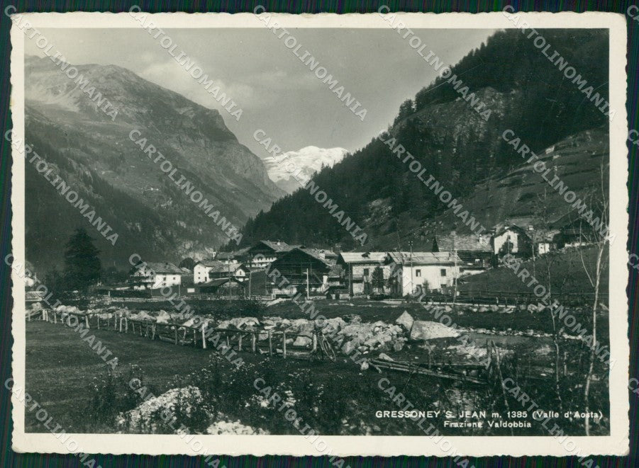 Aosta Gressoney Saint Jean Valdobbia PIEGHINA Foto FG cartolina ZK5265 – fronte