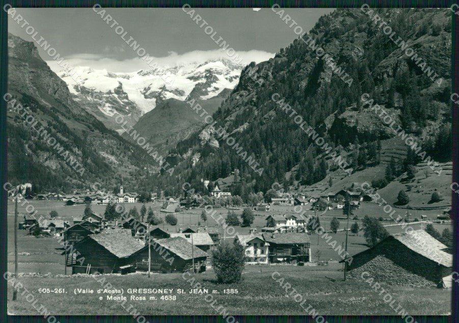 Aosta Gressoney Saint Jean Monte Rosa Foto FG cartolina ZK5268 – fronte