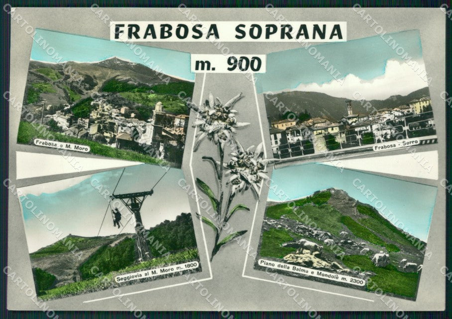 Cuneo Frabosa Soprana Seggiovia Foto FG cartolina ZK5276 – fronte
