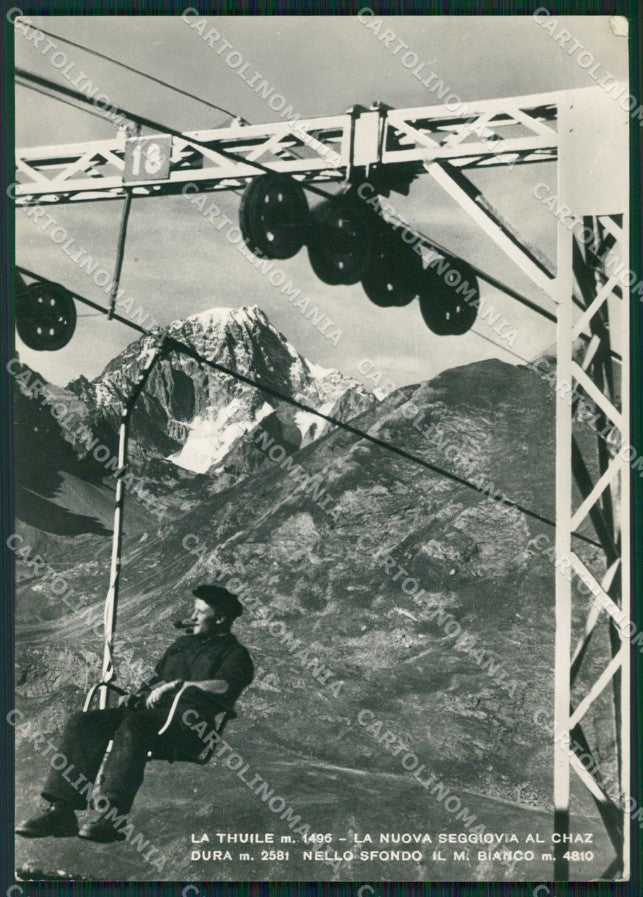 Aosta La Thuile Seggiovia Foto FG cartolina ZK5283 – fronte