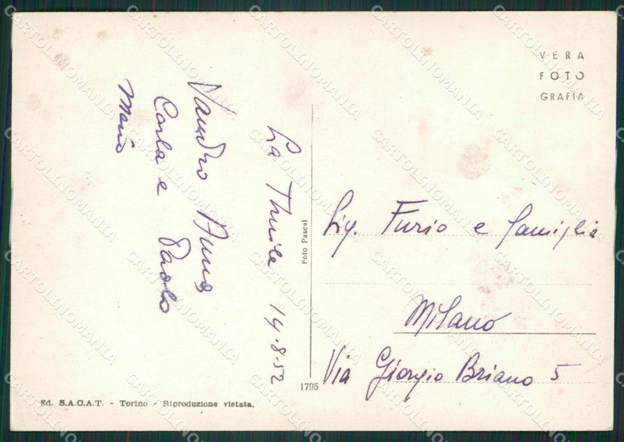 Aosta La Thuile Foto FG cartolina ZK5284 – retro