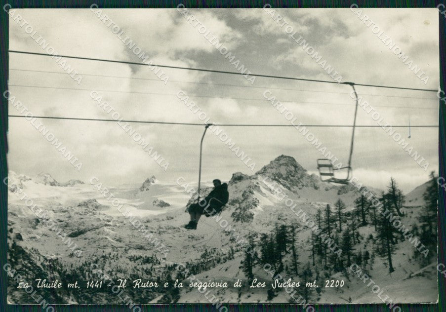 Aosta La Thuile Seggiovia Foto FG cartolina ZK5285 – fronte