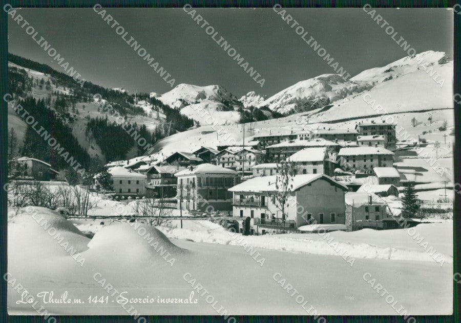 Aosta La Thuile Nevicata Foto FG cartolina ZK5286 – fronte
