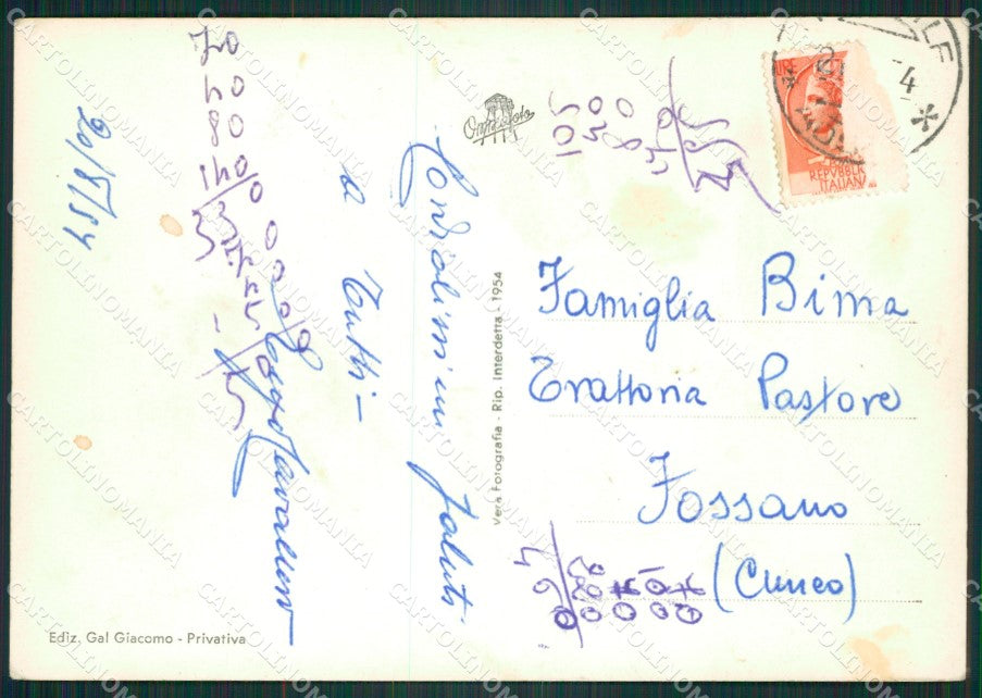 Aosta La Thuile Seggiovia Foto FG cartolina ZK5287 – retro