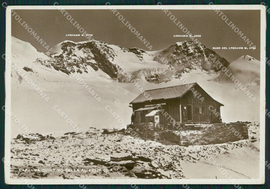 Aosta Gressoney La Trinitè Rifugio Quintino Sella Foto FG cartolina ZK5295 – fronte
