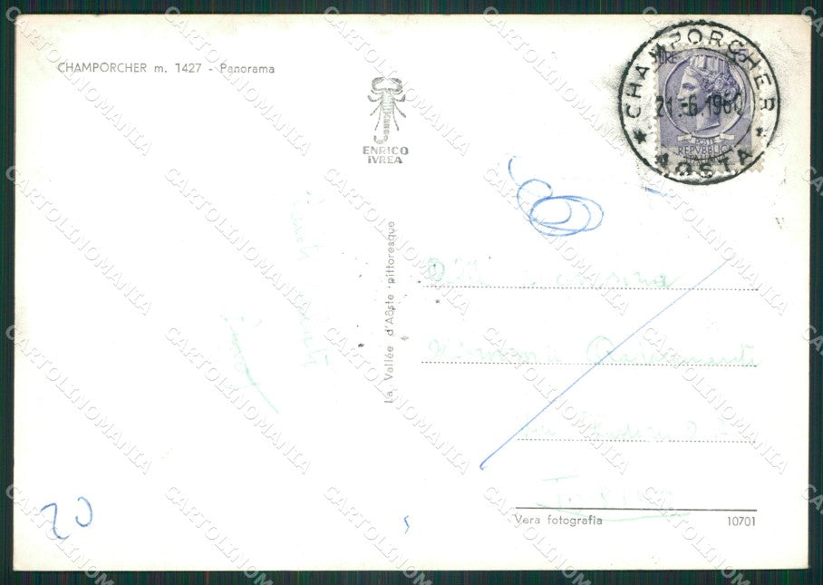 Aosta Champorcher Foto FG cartolina ZK5300 – retro
