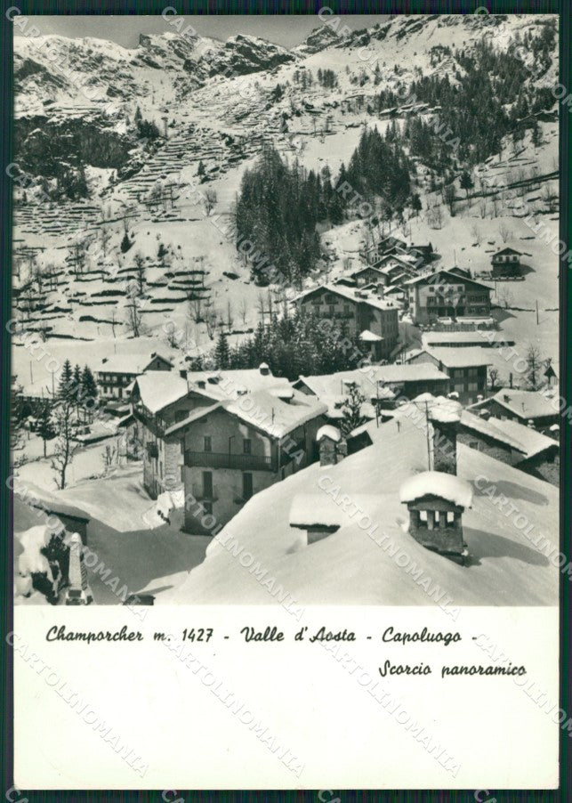 Aosta Champorcher Nevicata Foto FG cartolina ZK5301 – fronte