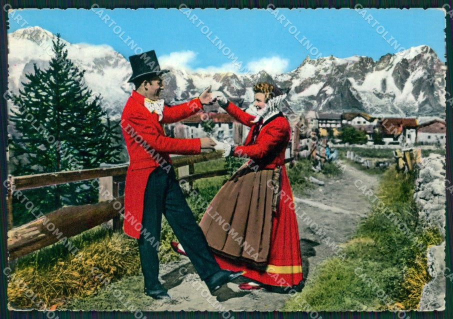 Aosta Courmayeur Costumi Foto FG cartolina ZK5305 – fronte