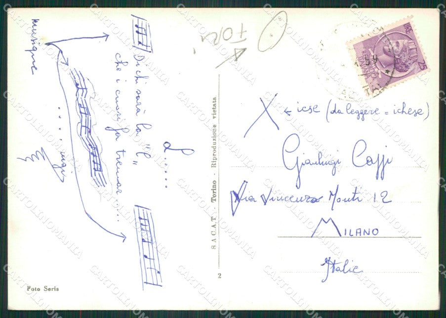 Aosta Saint Vincent AmajFORI Foto FG cartolina ZK5314 – retro