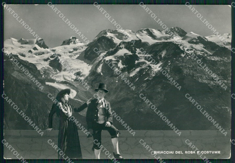 Aosta Ayas Ghiacciaio Costumi Monte Rosa Foto FG cartolina ZK5325 – fronte