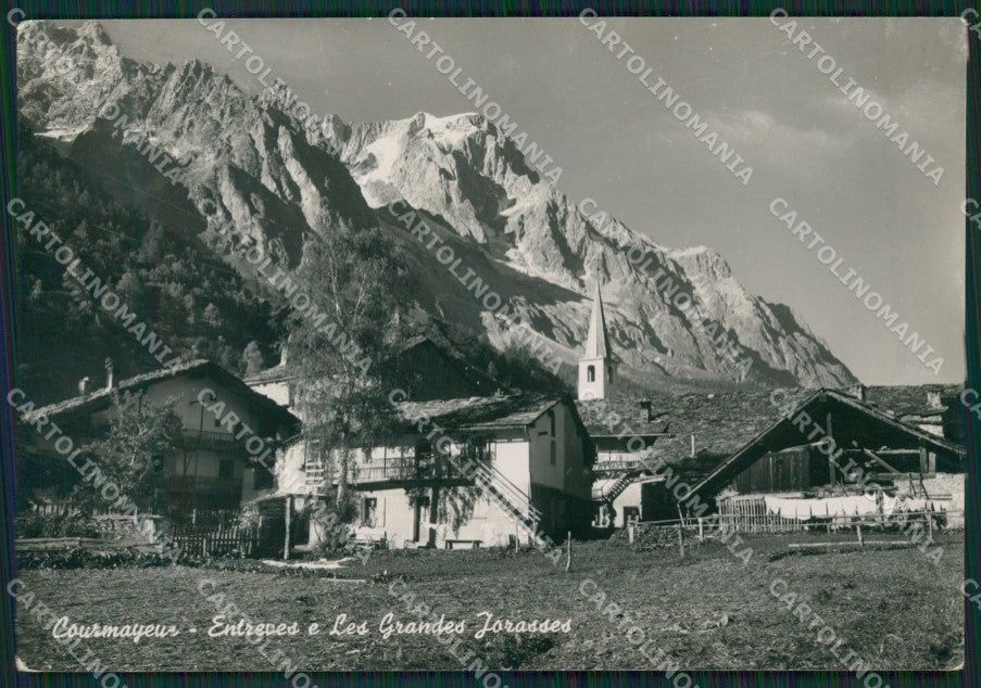 Aosta Courmayeur Entreves PIEGA Foto FG cartolina ZK5337 – fronte