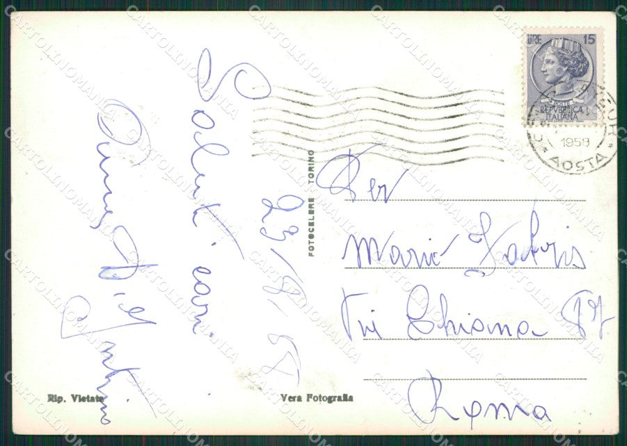 Aosta Courmayeur Plan Ponquet Foto FG cartolina ZK5341 – retro