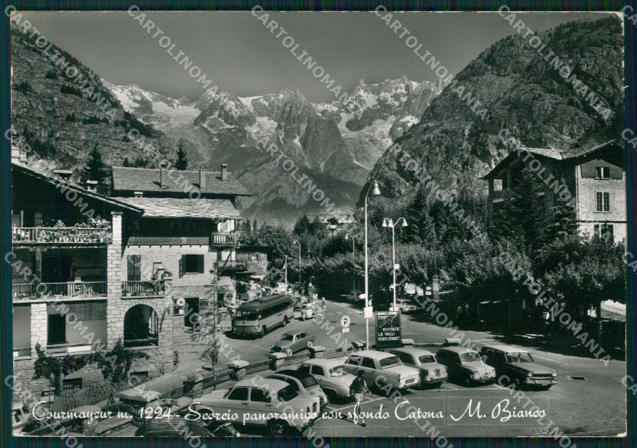 Aosta Courmayeur Corriera Auto Foto FG cartolina ZK5342 – fronte