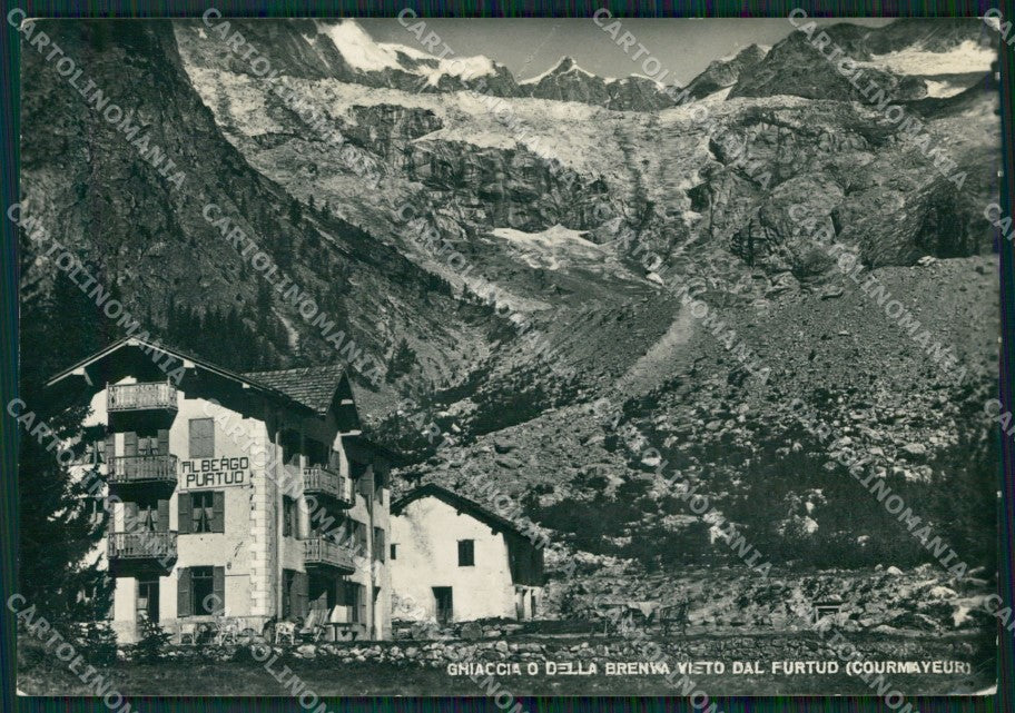 Aosta Courmayeur Purtud Ghiacciaio Della Brenva Foto FG cartolina ZK5343 – fronte