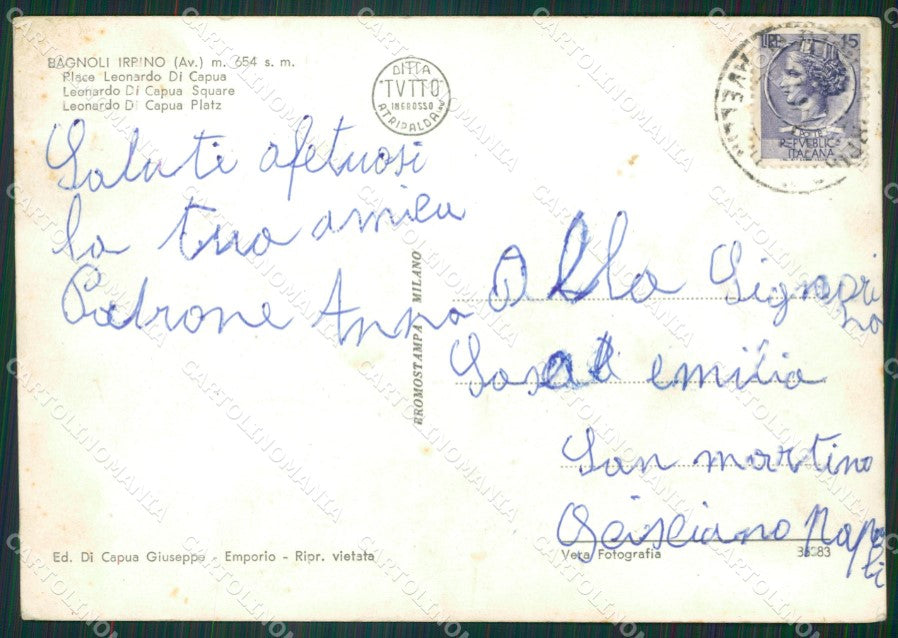 Avellino Bagnoli Irpino Foto FG cartolina ZK5366 – retro