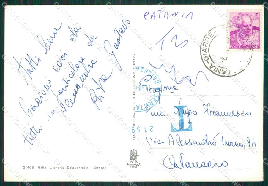 Catania Bronte Auto Foto FG cartolina ZK5388 – retro