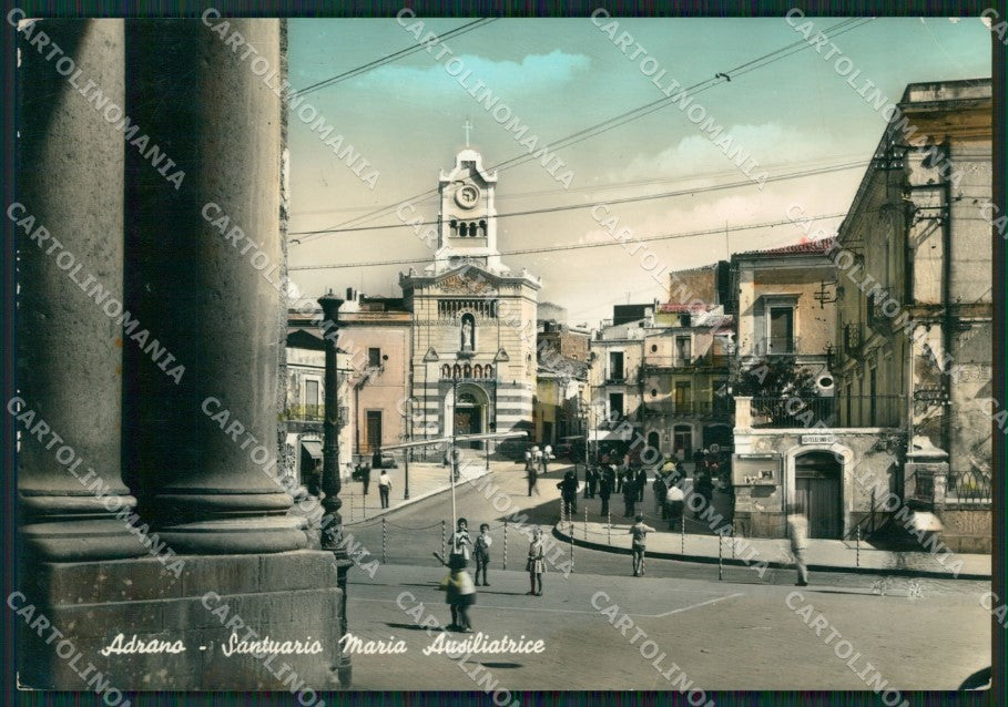 Catania Adrano Santuario PIEGA Foto FG cartolina ZK5389 – fronte