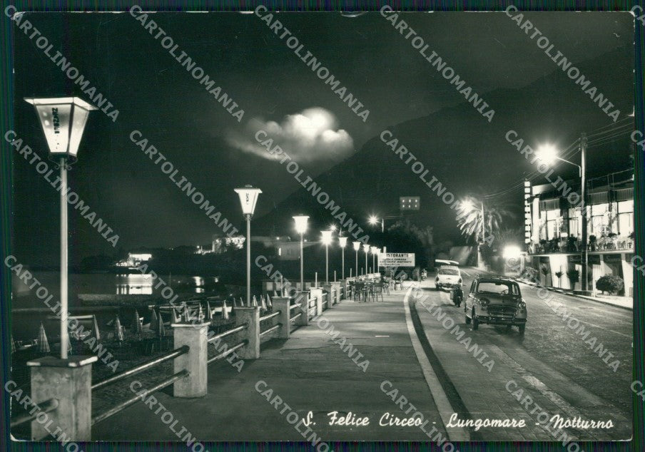 Latina San Felice Circeo Chiaro di Luna Auto Foto FG cartolina ZK5395 – fronte