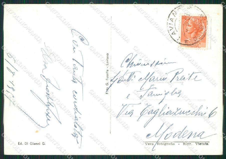Salerno Laviano Foto FG cartolina ZK5399 – retro