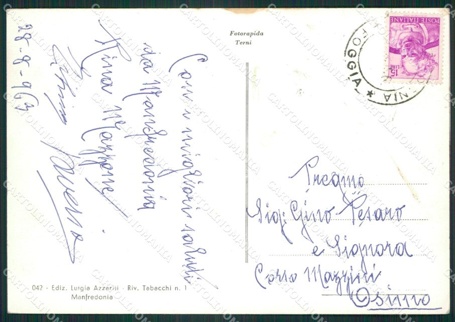 Foggia Manfredonia Siponto Foto FG cartolina ZK5410 – retro