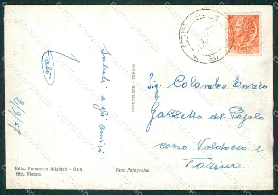 Brindisi Oria PIEGHINA Foto FG cartolina ZK5412 – retro