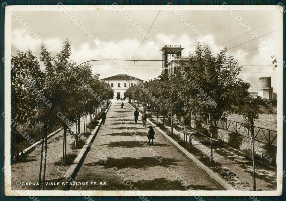 Caserta Capua Stazione PIEGHINA Foto FG cartolina ZK5422 – fronte