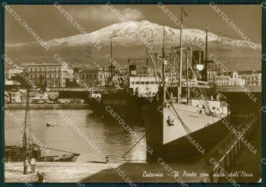 Catania Città Navi Foto FG cartolina ZK5439 – fronte