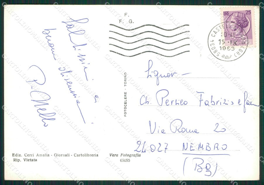 Grosseto Castell'Azzara Foto FG cartolina ZK5449 – retro