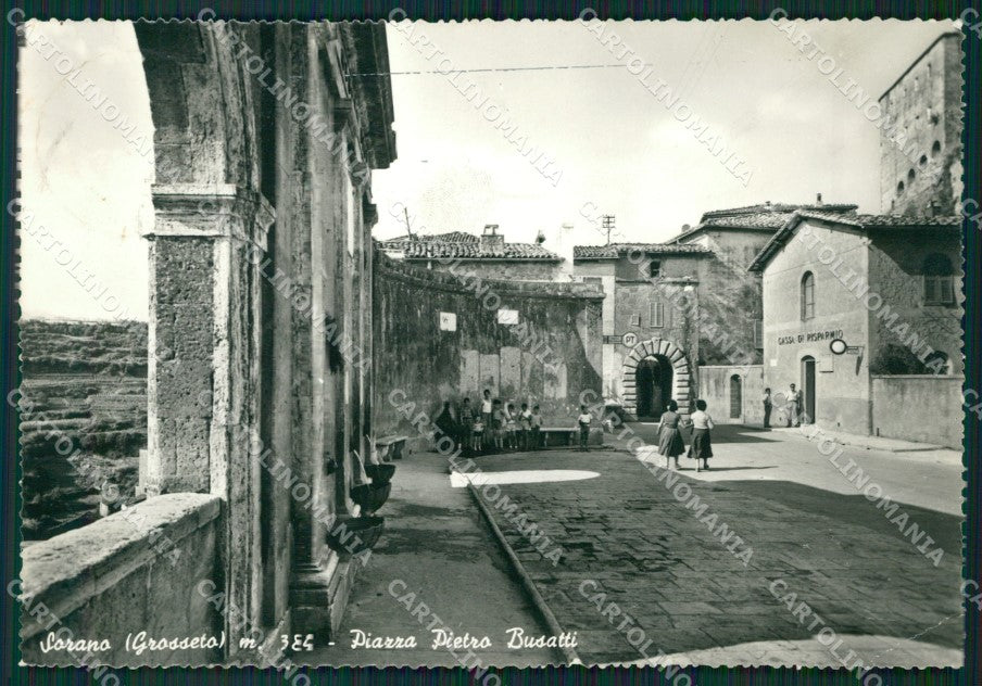 Grosseto Sorano Poste Banca Foto FG cartolina ZK5450 – fronte