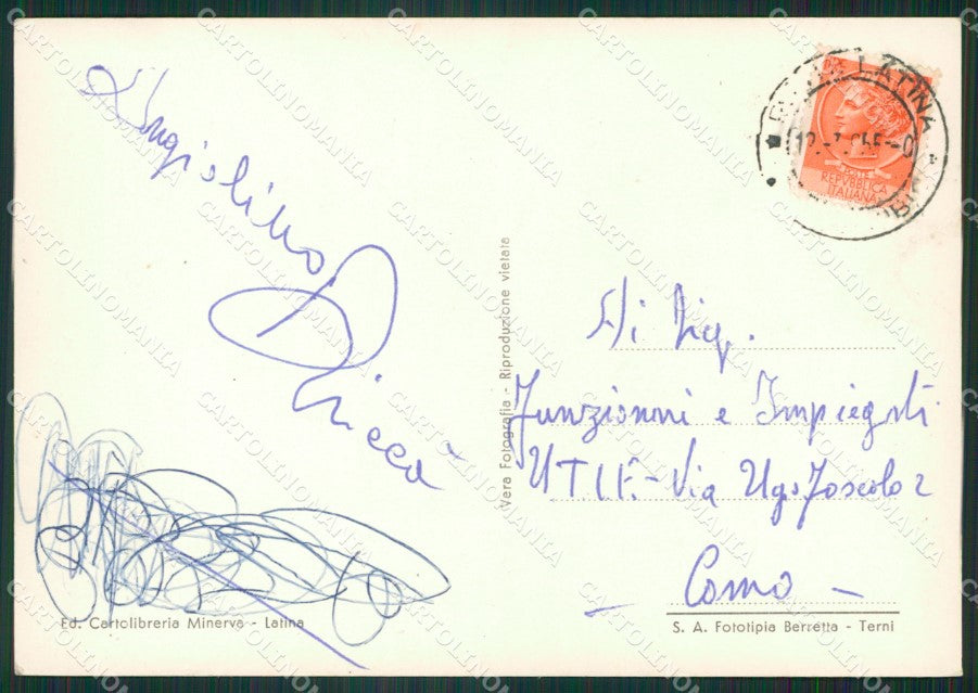 Latina Città Corriera Comune Foto FG cartolina ZK5464 – retro