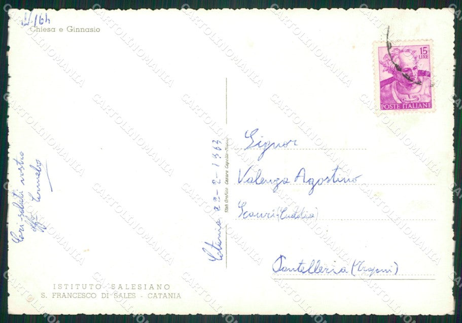 Catania Città Foto FG cartolina ZK5485 – retro