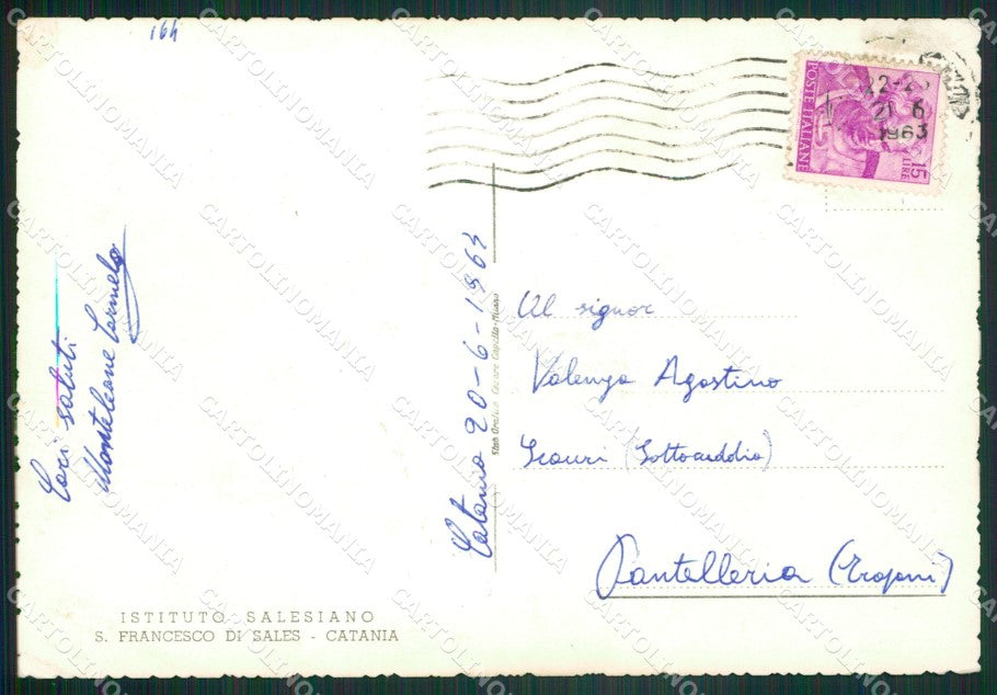 Catania Città Salesiani Foto FG cartolina ZK5487 – retro