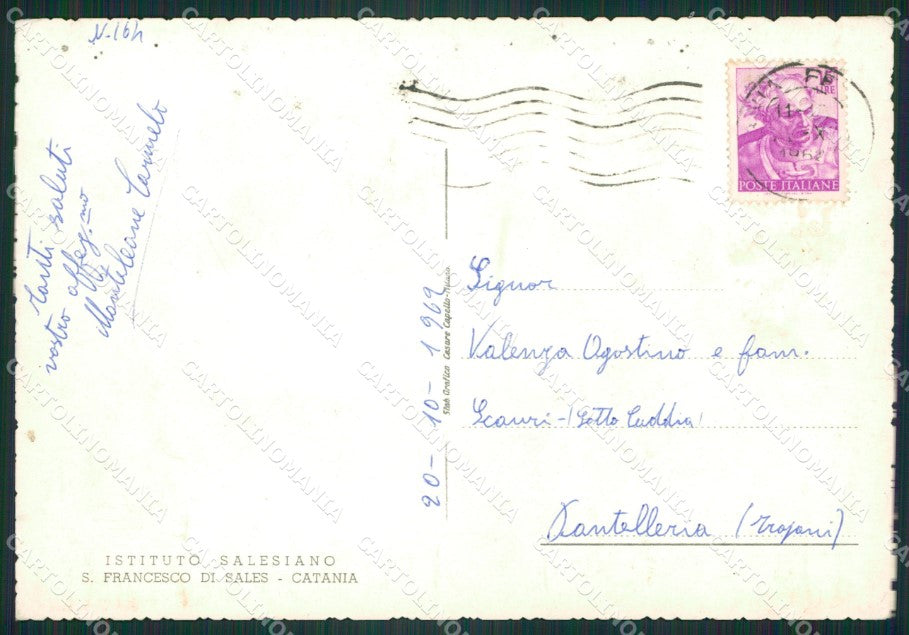 Catania Città Salesiani PIGHINE Foto FG cartolina ZK5488 – retro
