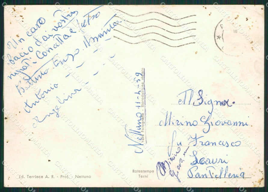 Roma Nettuno PIEGHINE Foto FG cartolina ZK5490 – retro