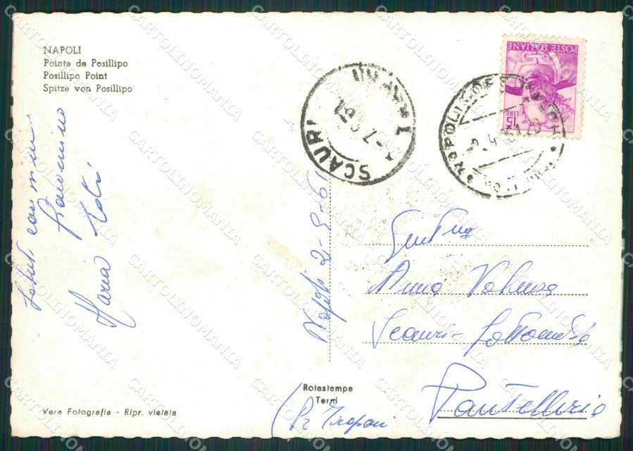 Napoli Posillipo Auto Foto FG cartolina ZK5500 – retro