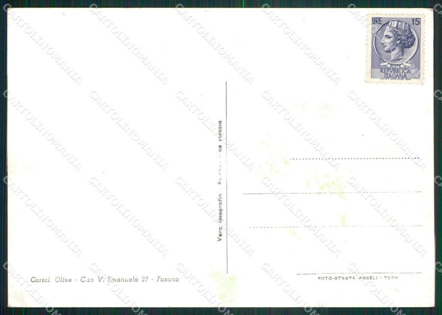 Brindisi Fasano Laureto Foto FG cartolina ZK5513 – retro