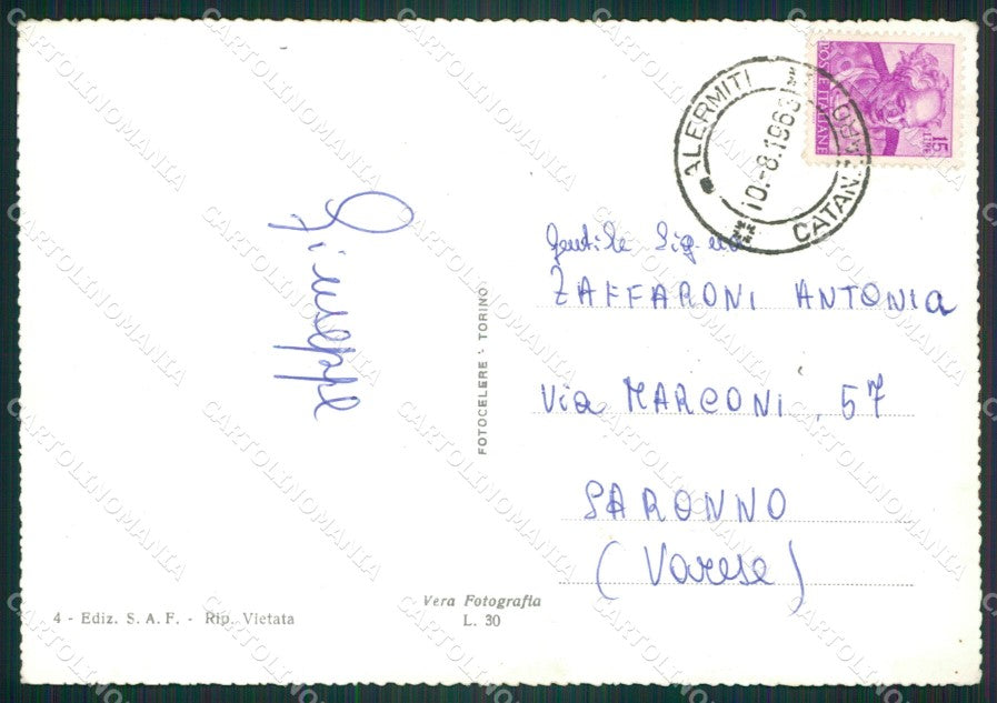 Catanzaro Città Palazzo di Giustizia Foto FG cartolina ZK5517 – retro