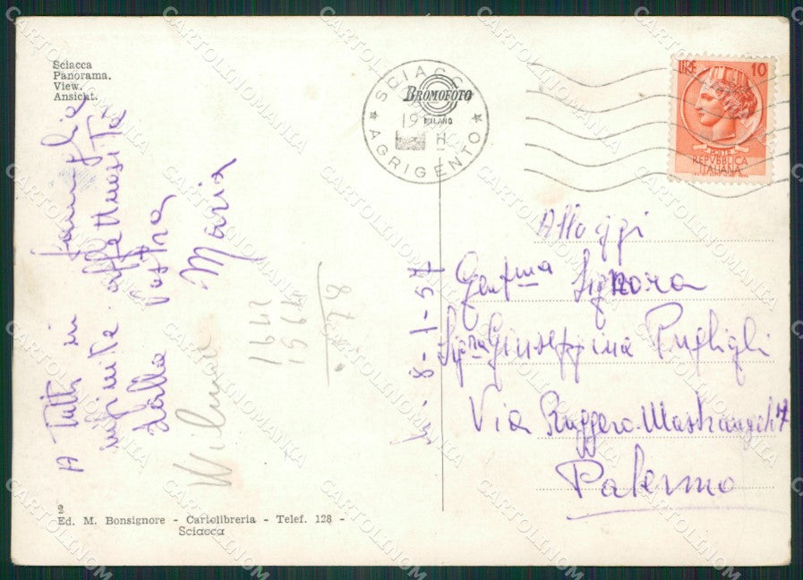 Agrigento Sciacca Foto FG cartolina ZK5521 – retro