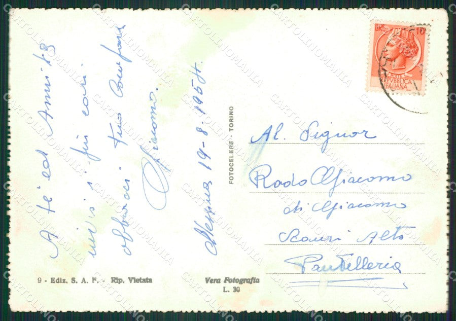 Messina Città Traghetto Foto FG cartolina ZK5523 – retro