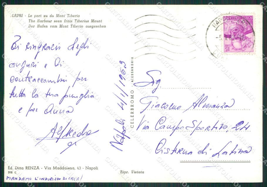 Napoli Capri Foto FG cartolina ZK5539 – retro
