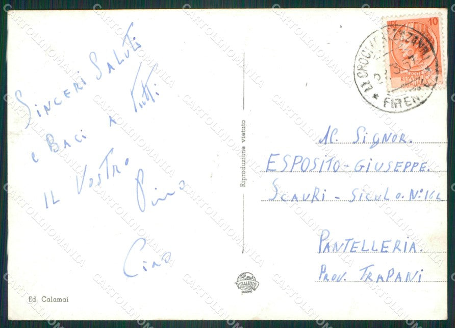 Firenze Calenzano Croci di Foto FG cartolina ZK5547 – retro