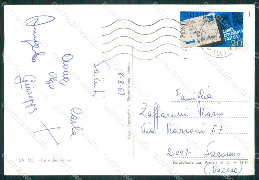 Lucca Forte dei Marmi Saluti da Foto FG cartolina ZK5552 – retro