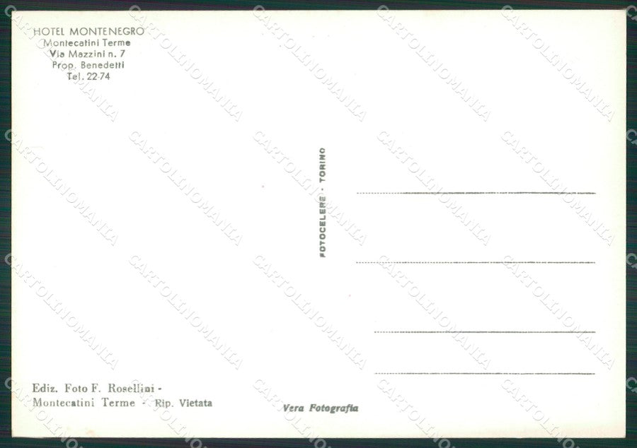 Pistoia Montecatini Terme Foto FG cartolina ZK5561 – retro