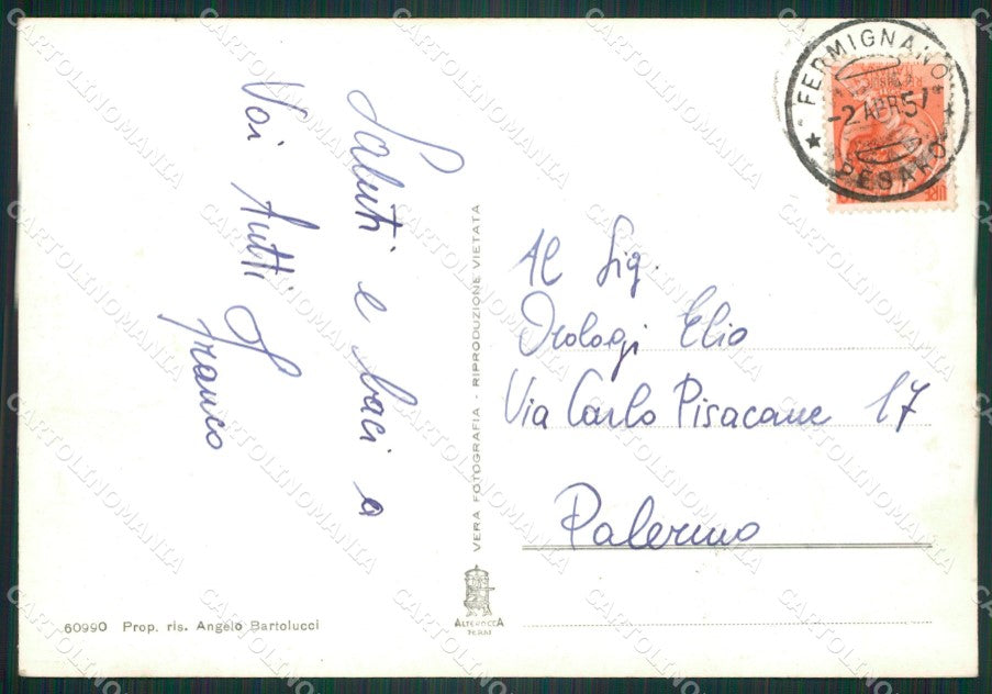 Pesaro Fermignano Foto FG cartolina ZK5576 – retro