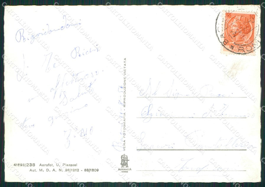 Roma Città Saluti da Aereo Foto FG cartolina ZK5578 – retro